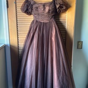 Brown Polka Dot Fairy Ballgown